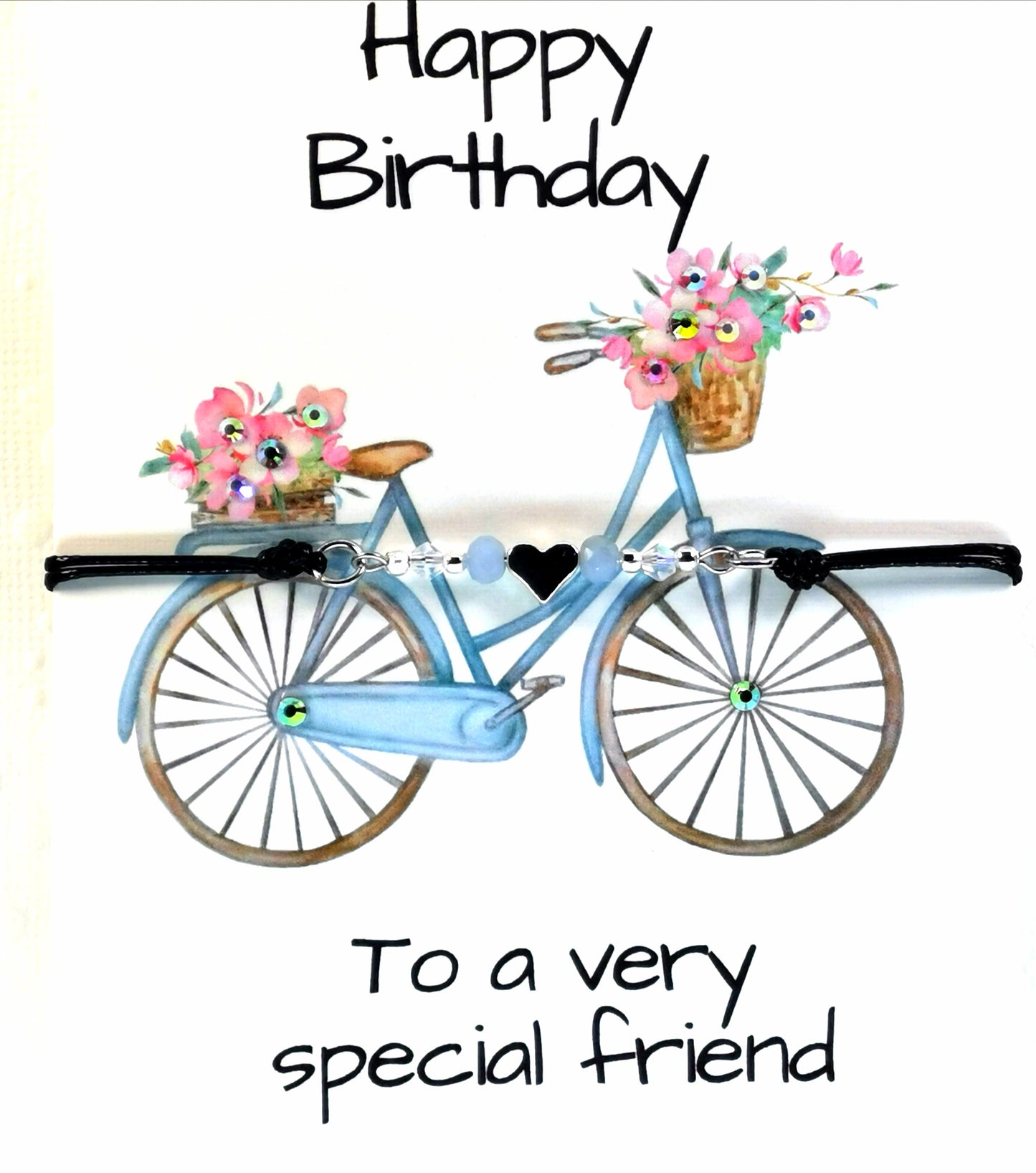 Friendship Birthday Card and Bracelet |   Happy Birthday to a very special friend Card | Cards that mean more