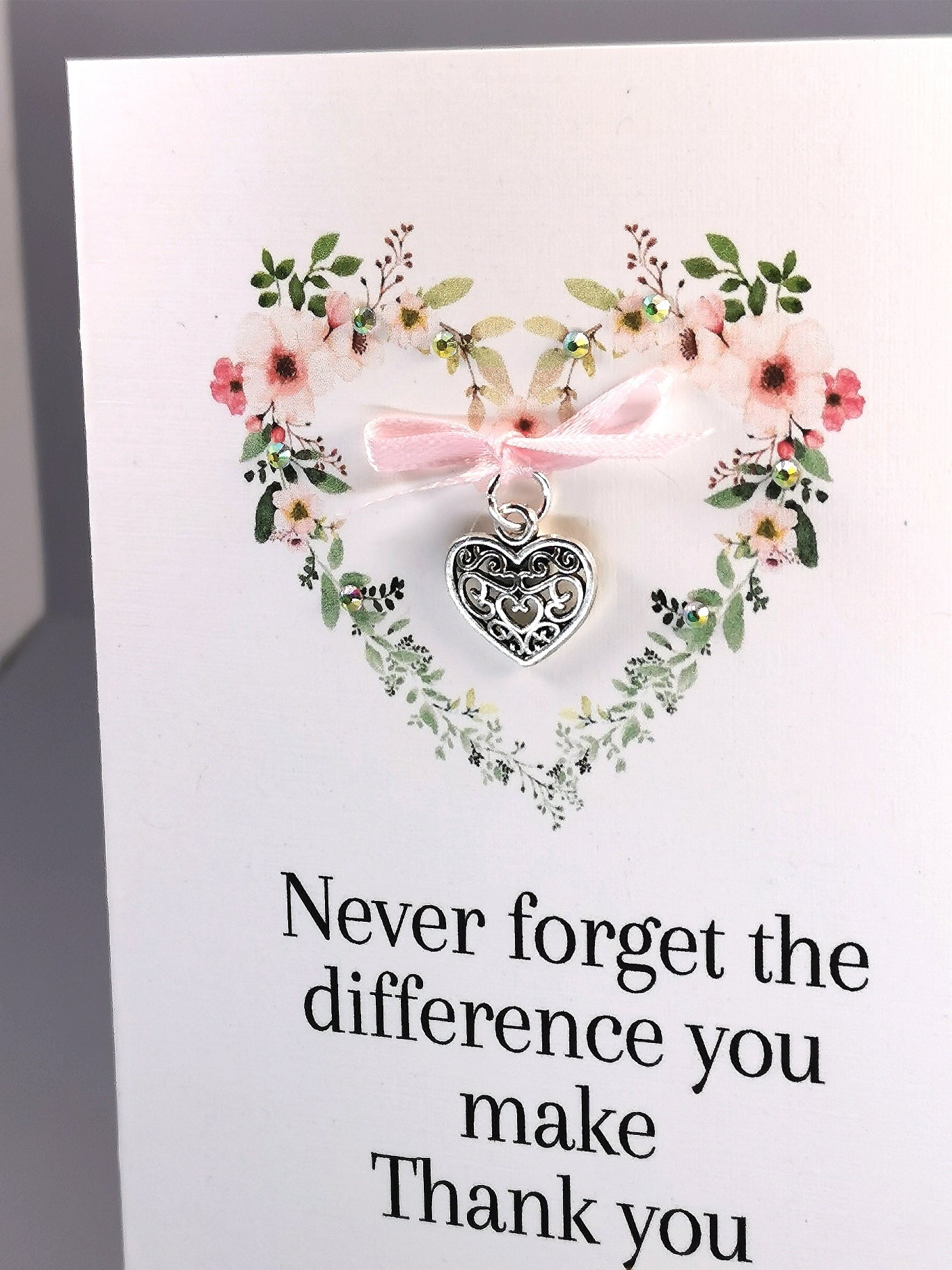 Thank you Appreciation Card  | Never forget the Difference you make thanks you card