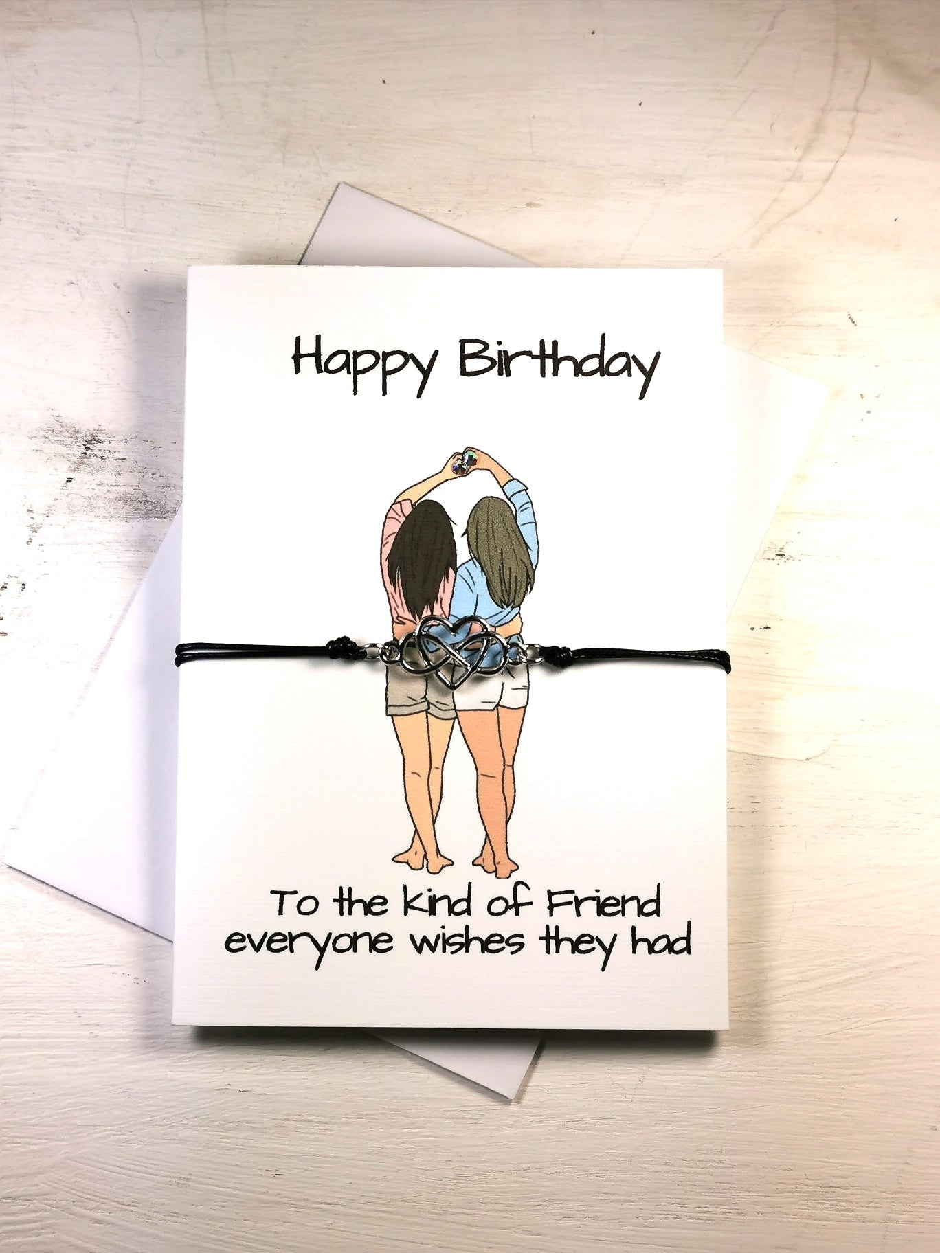 Happy Birthday Friendship Bracelet card | To the kind of friend everyone wishes they had | Birthday Bestie Bracelet Gift Card