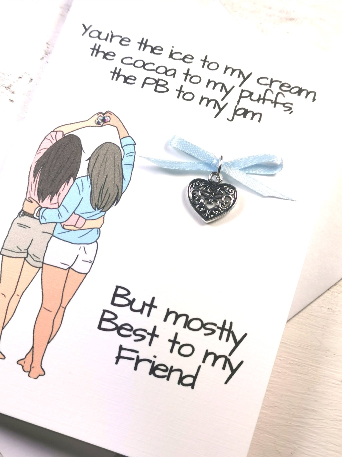 Best Friend Charm Card |   Other Half Best Friend funny Charm Card | Cards that mean more