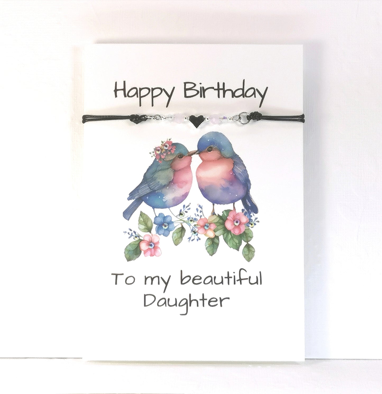 Daughter Birthday Card and Bracelet |   Happy Birthday to my beautiful Daughter Card | Cards that mean more