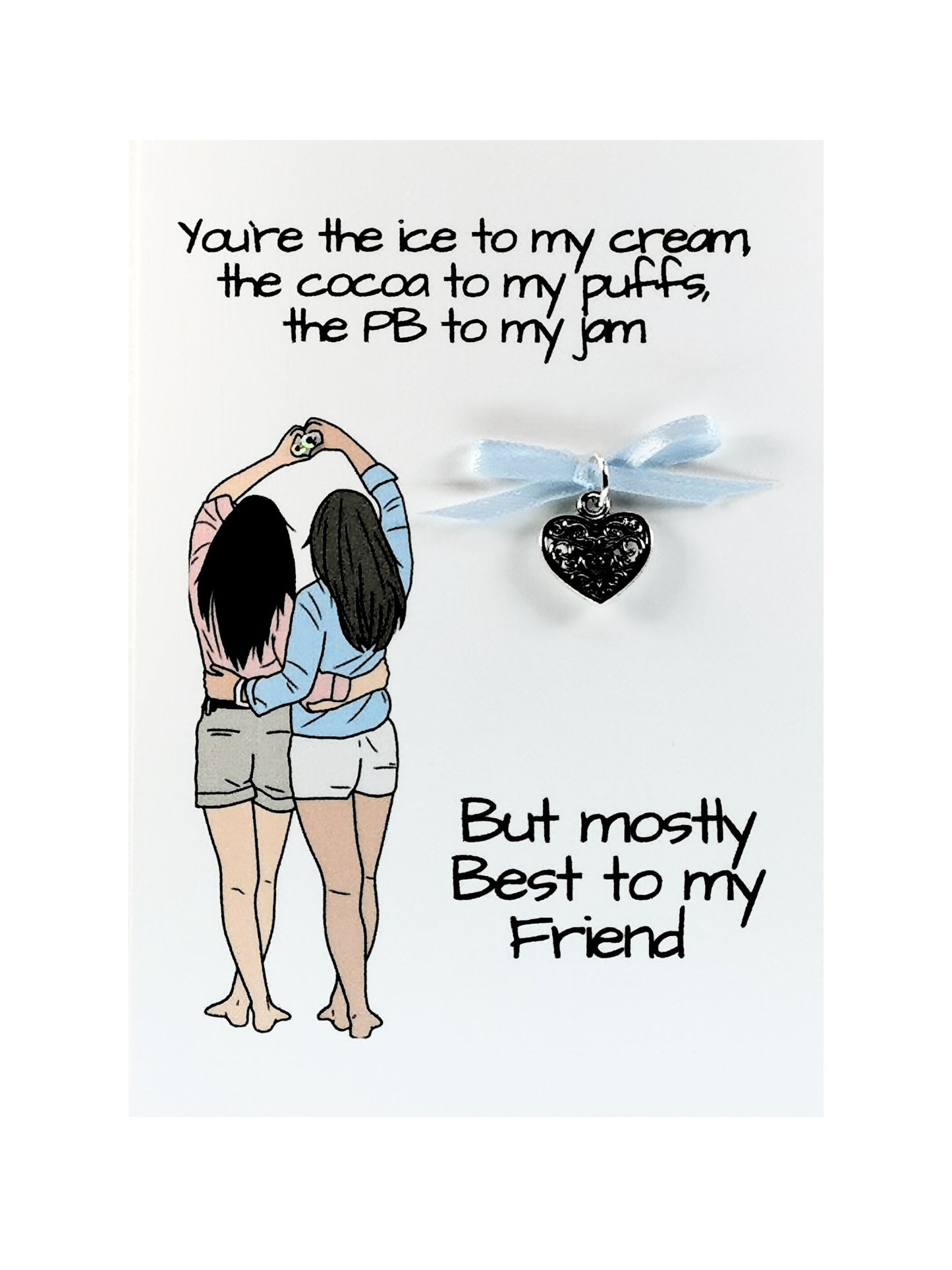 Best Friend Charm Card |   Other Half Best Friend funny Charm Card | Cards that mean more