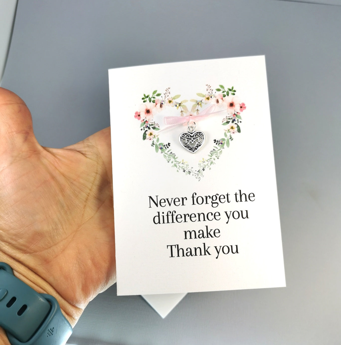 Thank you Appreciation Card  | Never forget the Difference you make thanks you card