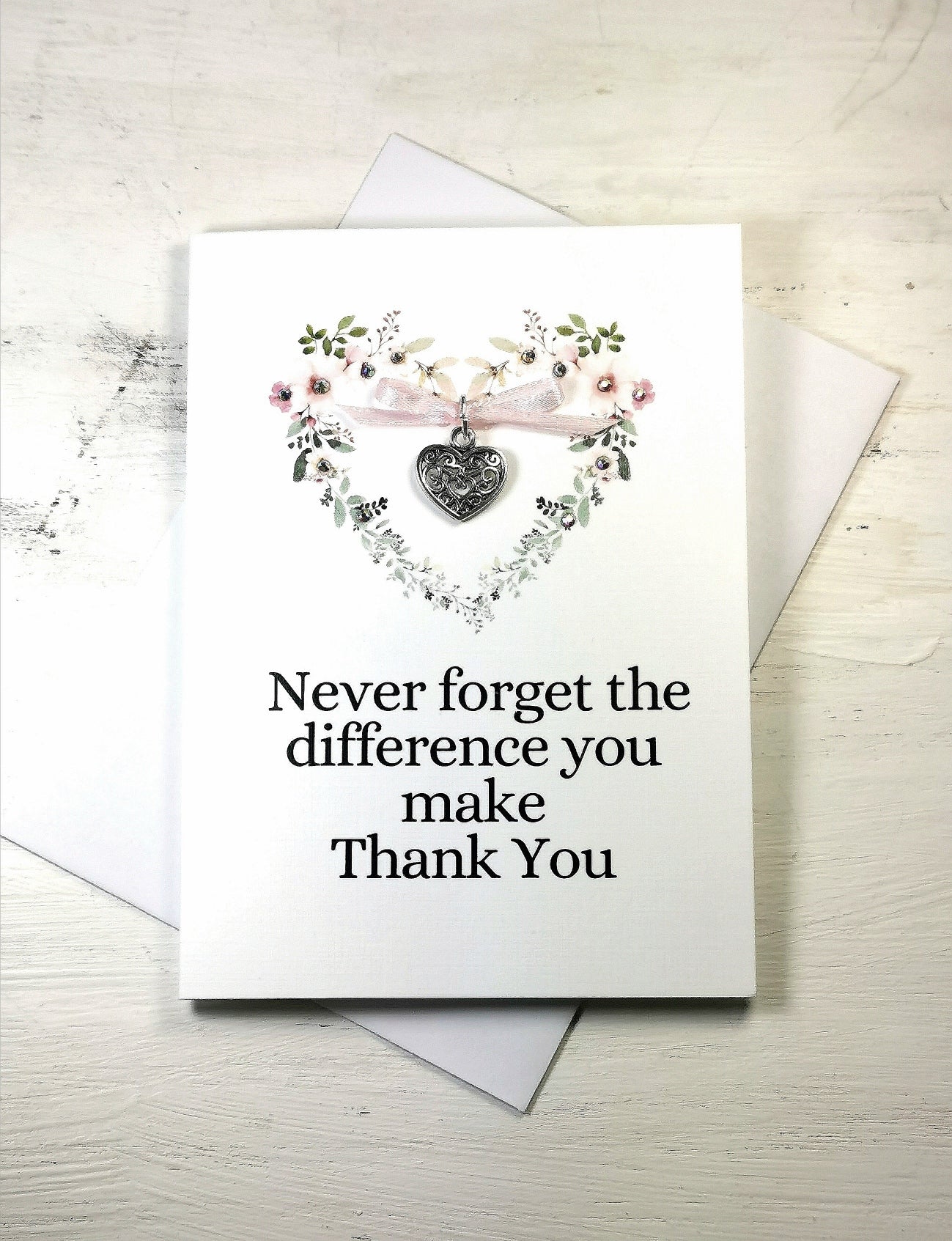 Thank you Appreciation Card  | Never forget the Difference you make thanks you card