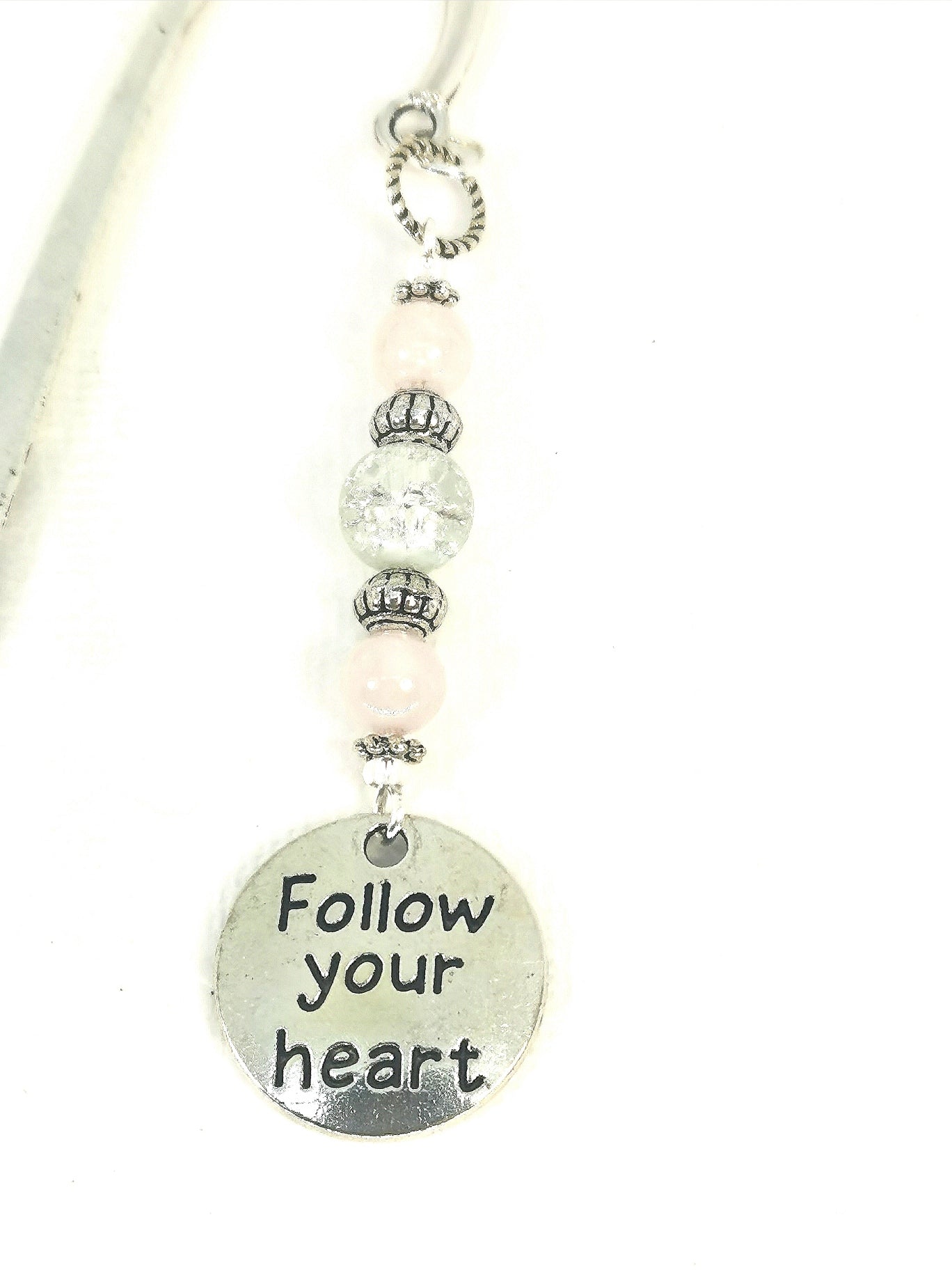 Follow your Heart Bookmark | Inspirational Gemstone Bookmark |