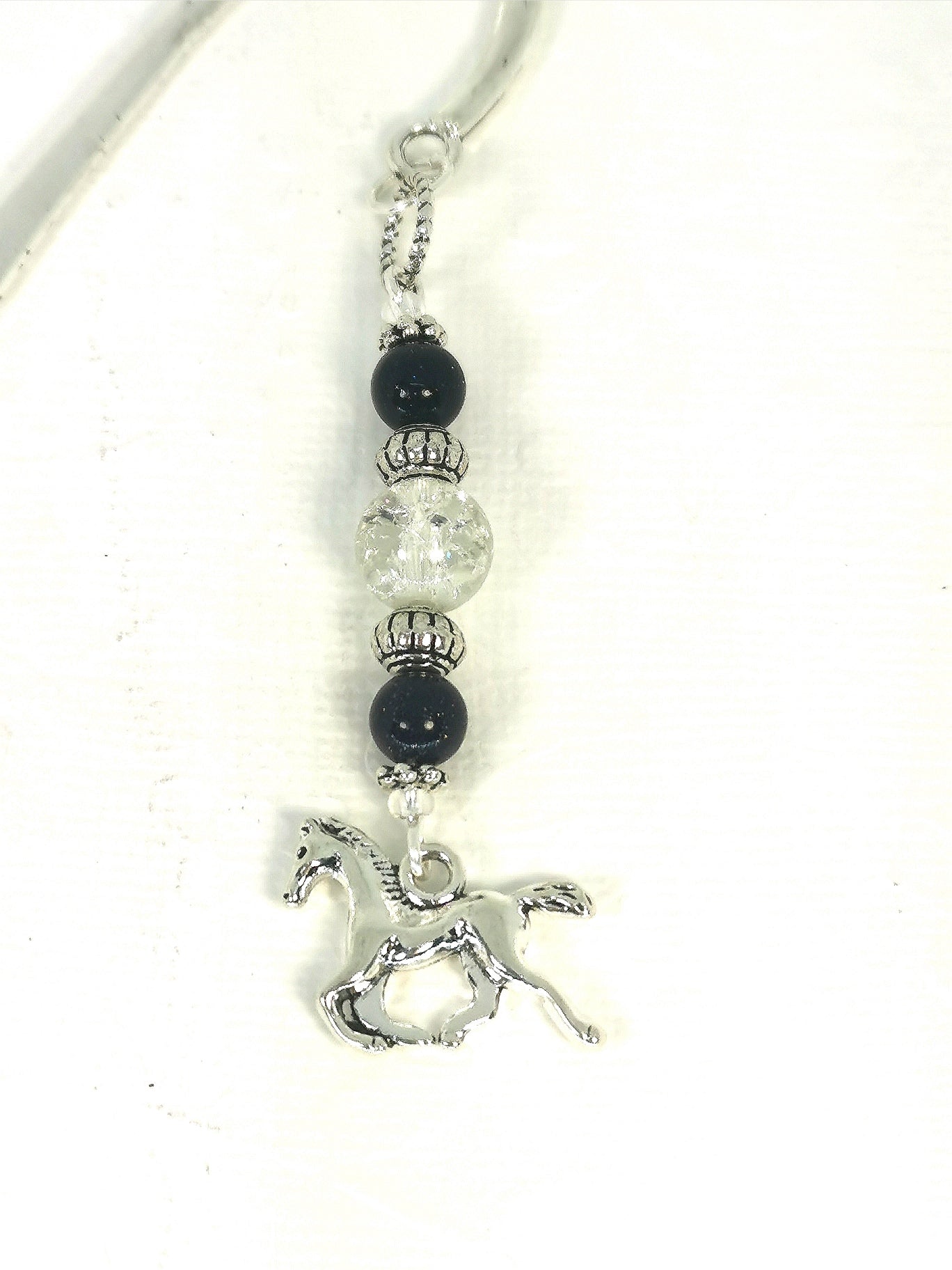 Horse Bookmark | Genuine stone Beaded Bookmark | Book lover Gift