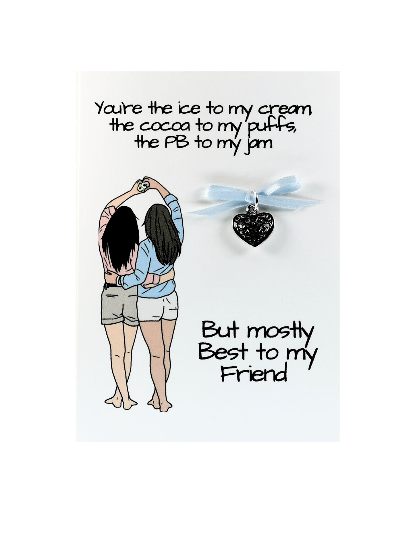 Best Friend Charm Card |   Other Half Best Friend funny Charm Card | Cards that mean more