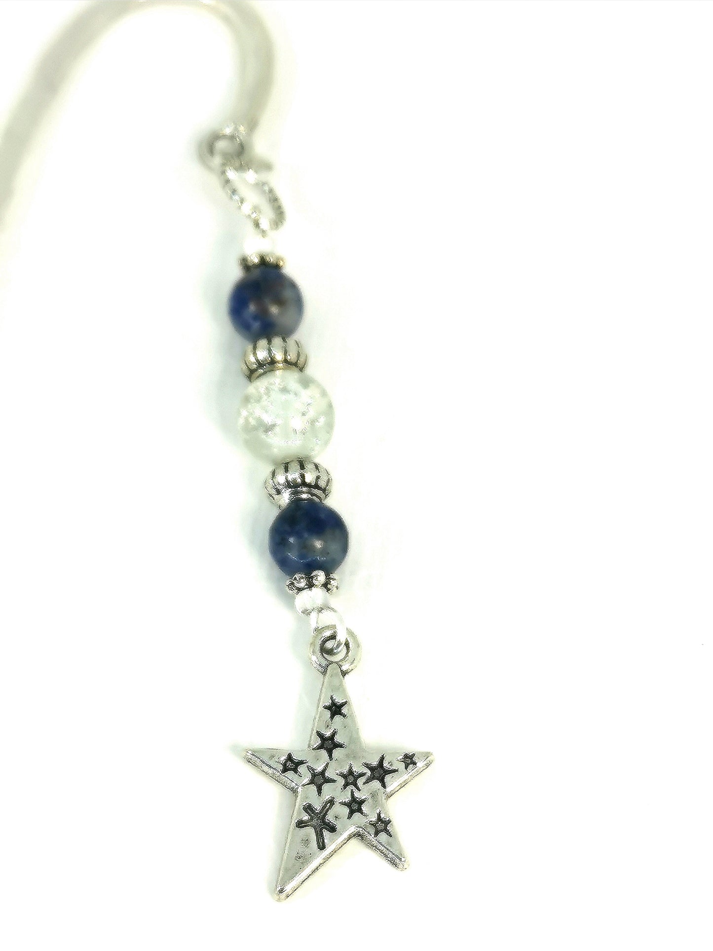 Star Bookmark | Beaded Gemstone Bookmark | Book Accessory
