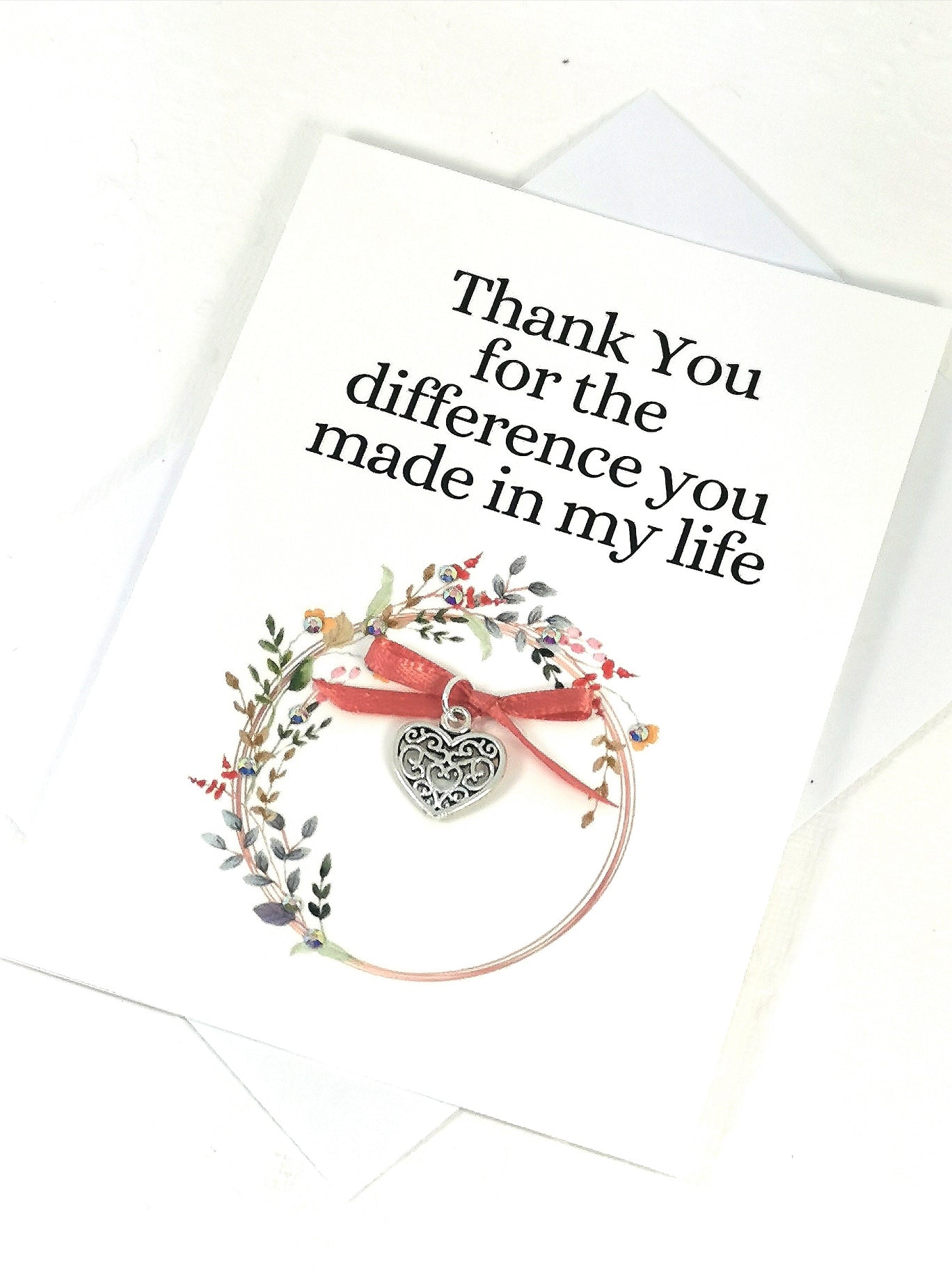 Thank You Note Card  | Appreciation Thank You card | Handmade Cards | Caregiver card