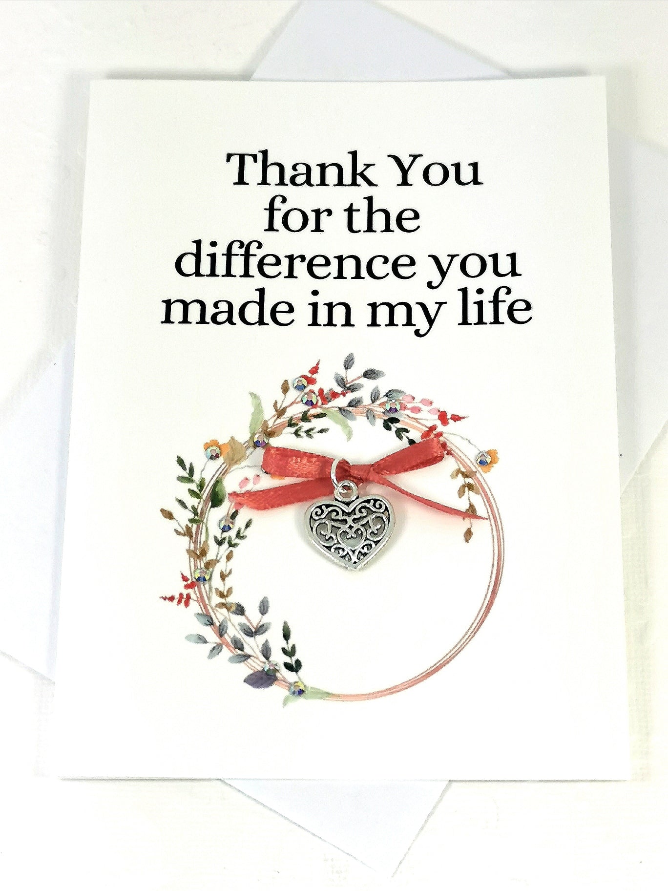 Thank You Note Card  | Appreciation Thank You card | Handmade Cards | Caregiver card