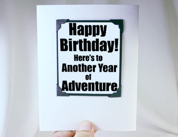 happy birthday magnet quote as greeting card