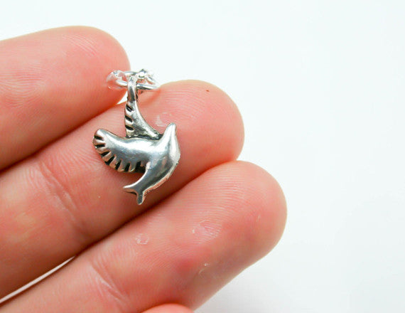 silver dove charm