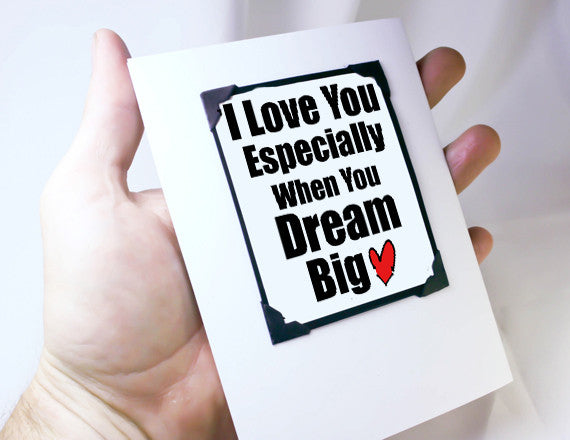 love you quote big dreams magnet