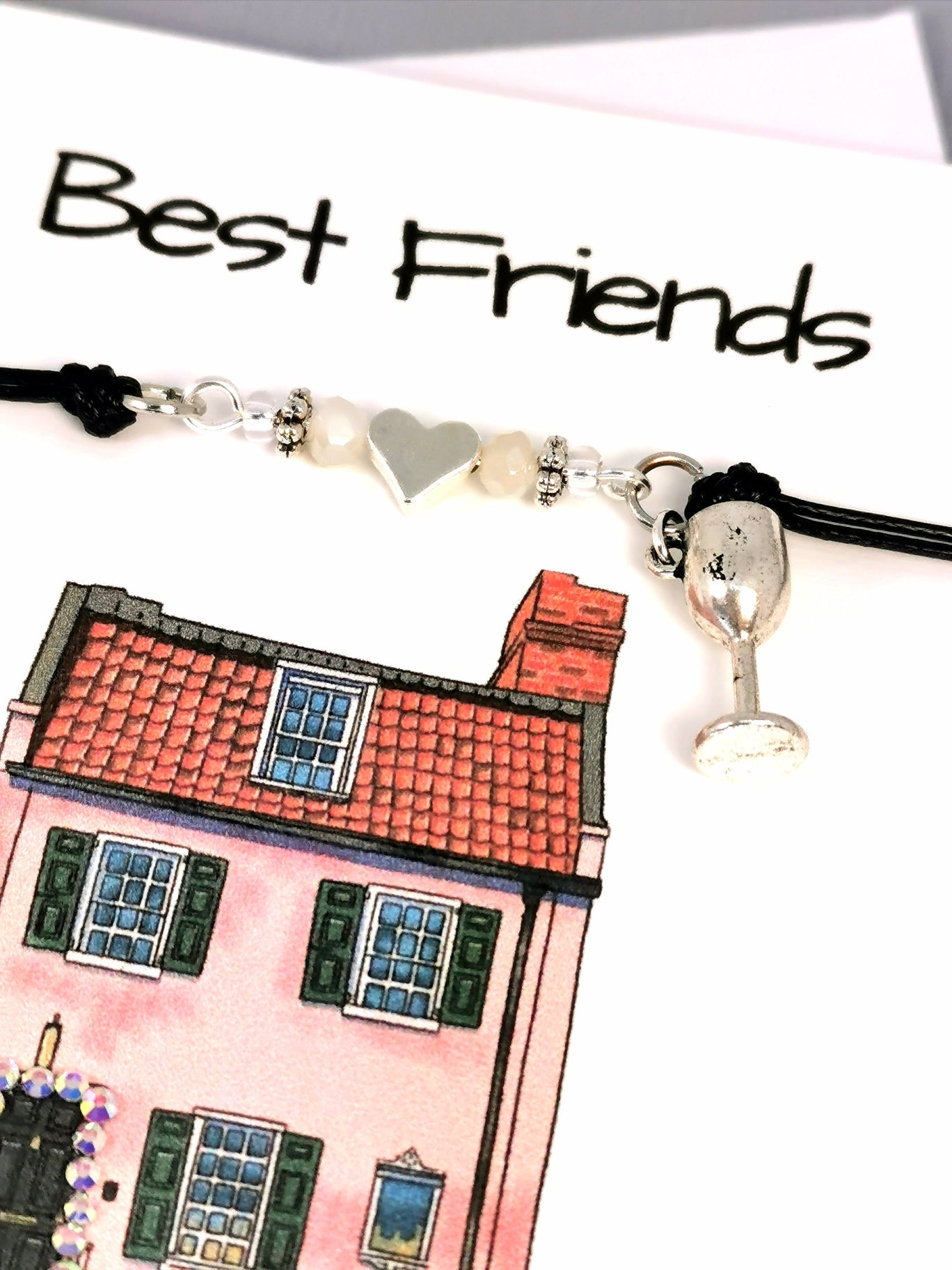 Best Friends Don`t Care if you house is clean Bracelet Gift Card