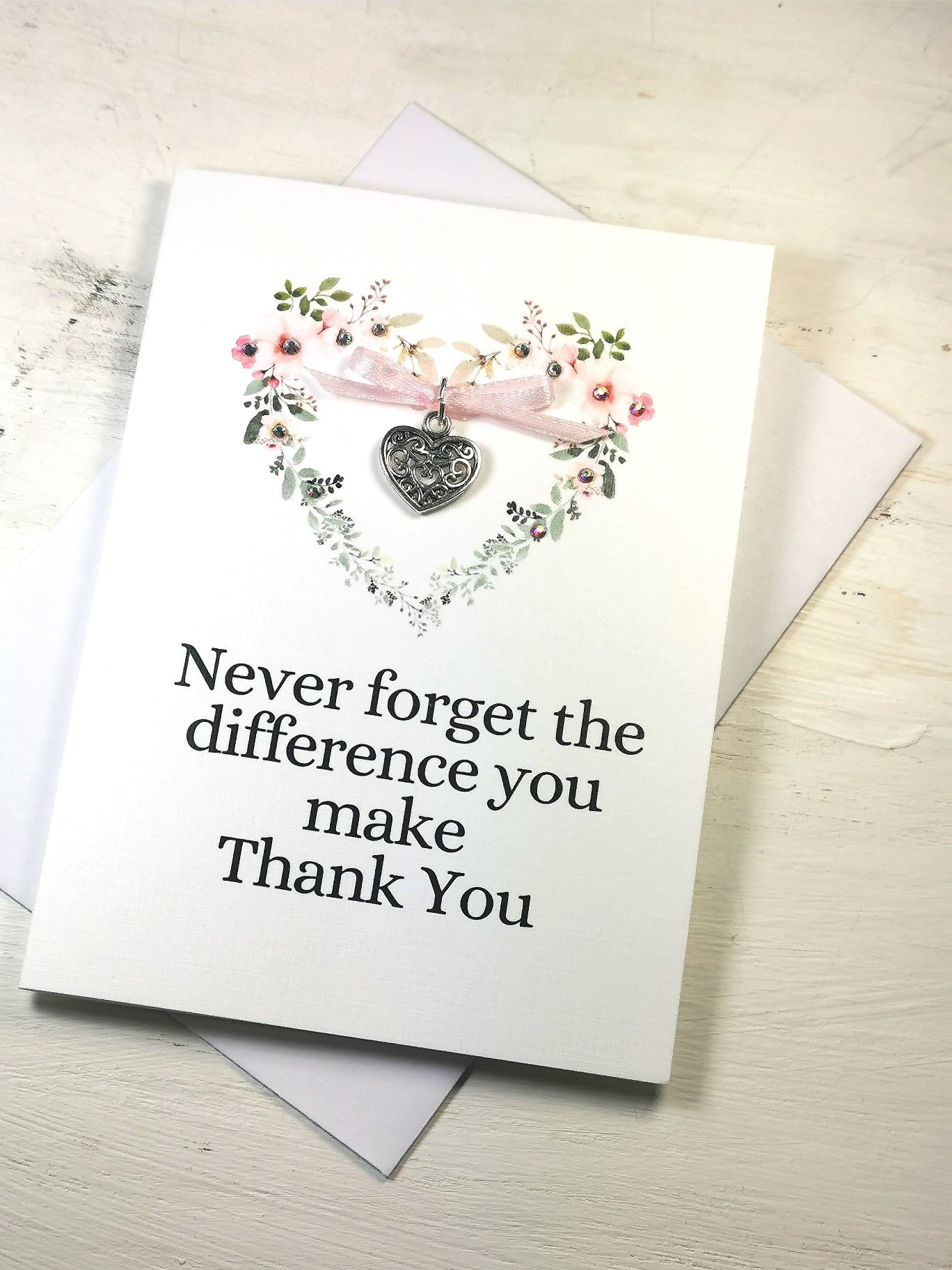 Thank you Appreciation Card  | Never forget the Difference you make thanks you card