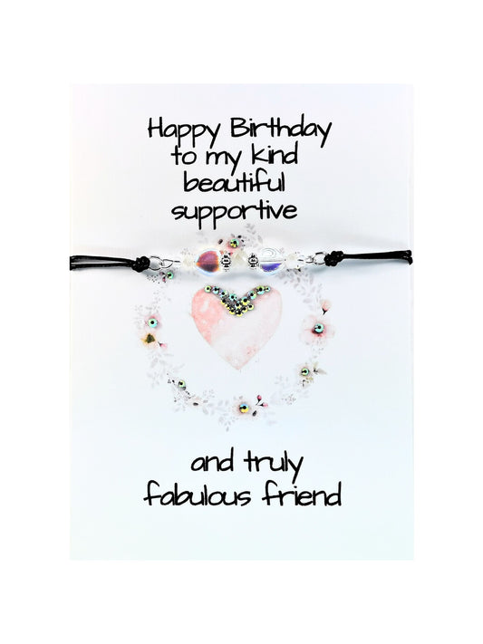 Happy Birthday to my Kind Beautiful supportive and truly Fabulous Friend Bracelet Gift Card