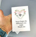 Thank you Appreciation Card  | Never forget the Difference you make thanks you card