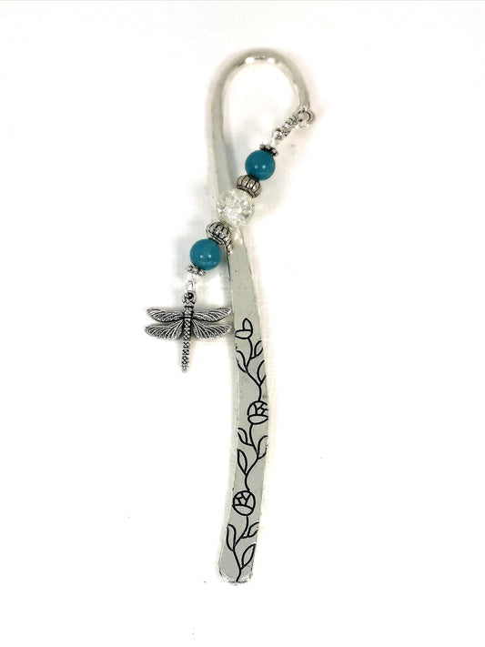 Gemstone Dragonfly Bookmark  |  Book Lover Gift  | Teachers Gift  | Retirement Gift