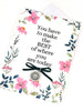 Encouragement Charm Card  | Pick me up Friendship Card | Rhinestone embellished note card