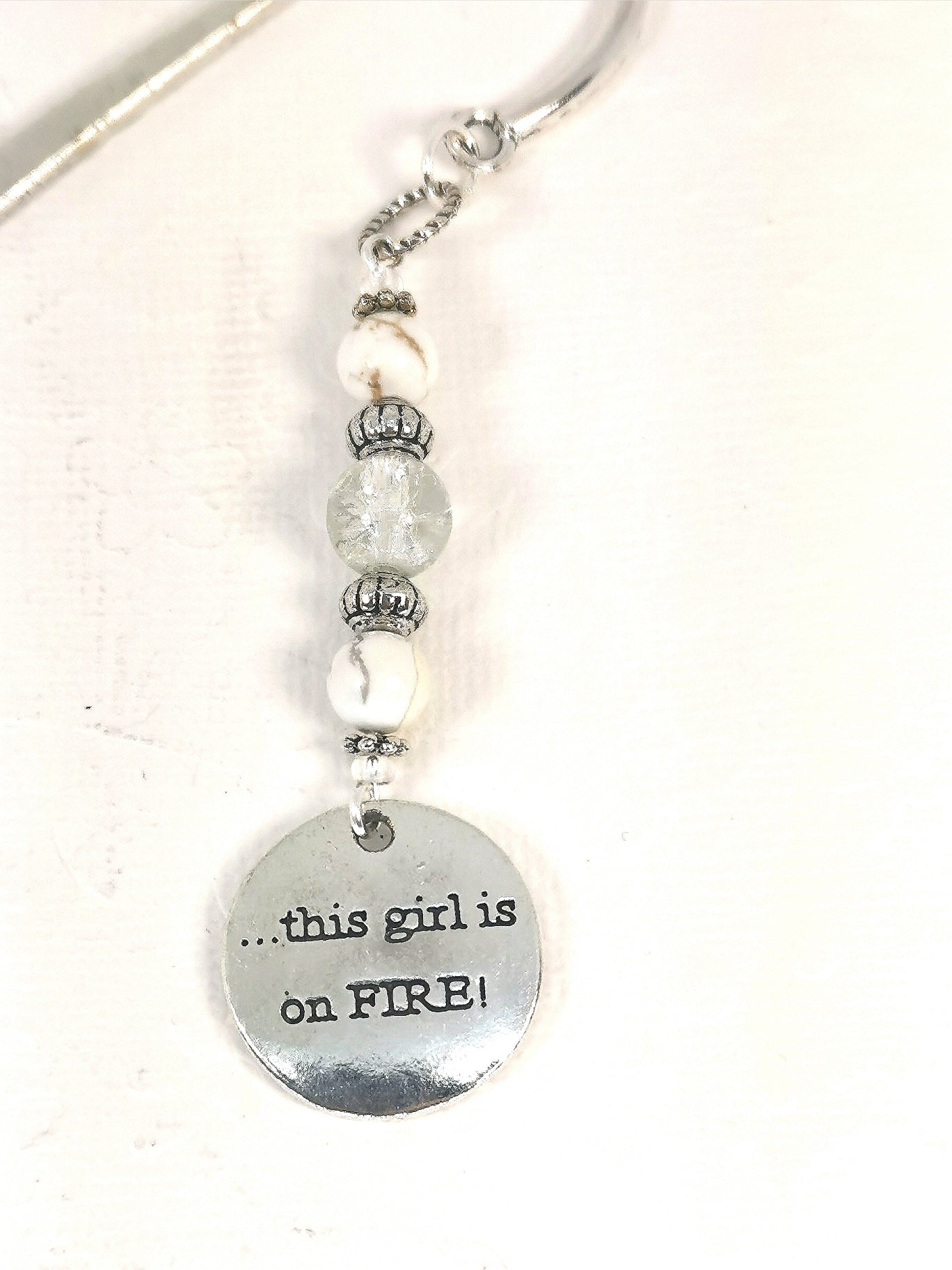 Success Bookmark  | This Girl is on Fire Gemstone Bookmark | Achievement Bookmark