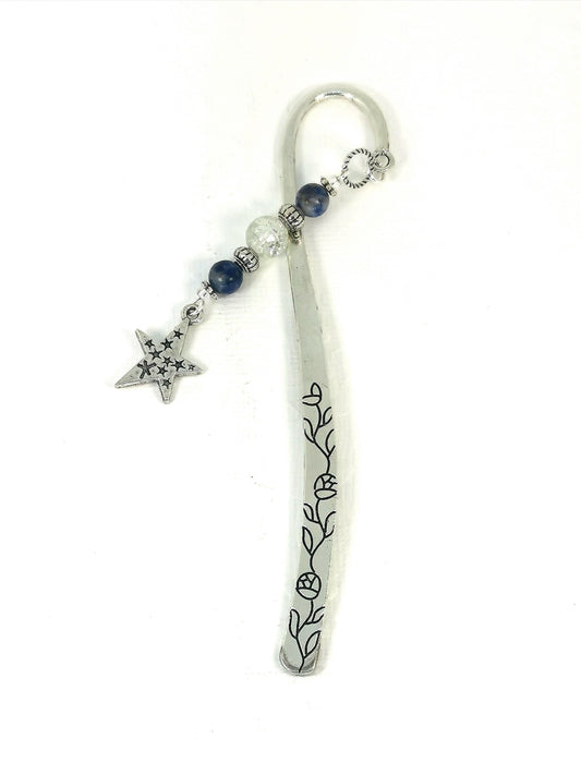 Star Bookmark  | Beaded Gemstone Bookmark | Book Accessory