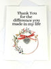 Thank You Note Card  | Appreciation Thank You card | Handmade Cards | Caregiver card