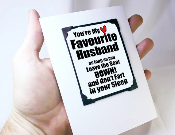 anniversary card for guys favourite husband