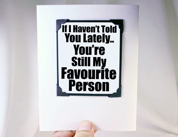 favourite person fun birthday greeting card and magnet