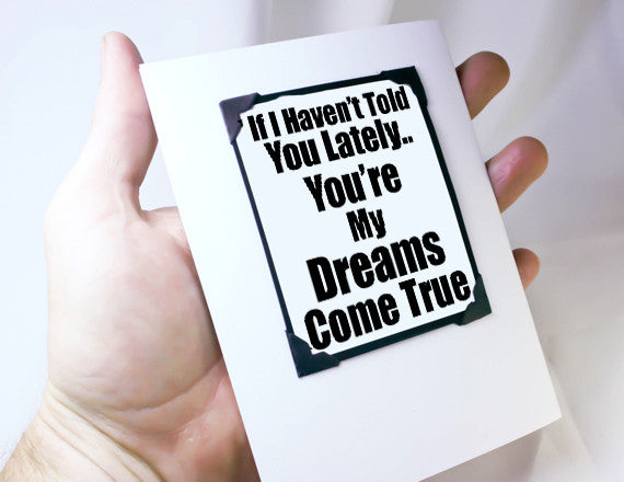 love you quote as magnet and card
