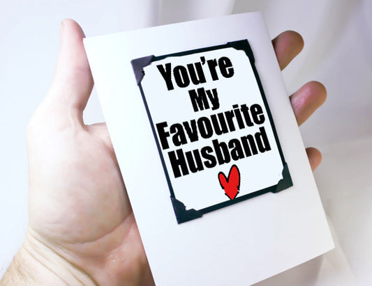 favourite husband funny anniversary gift