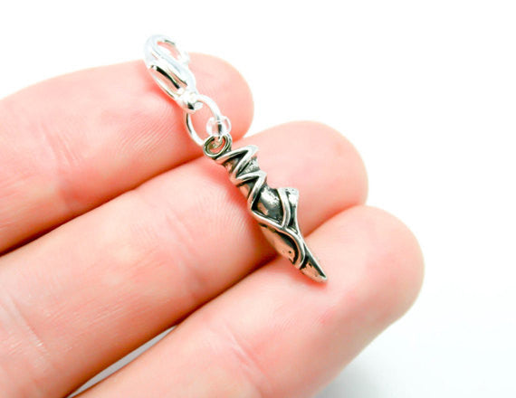 Ballet Shoes Charm. Dance Lover Charm for Bracelet. Bracelet Charm. SCC422