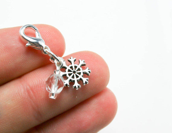 snow white snowflake charm