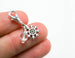 snow white snowflake charm