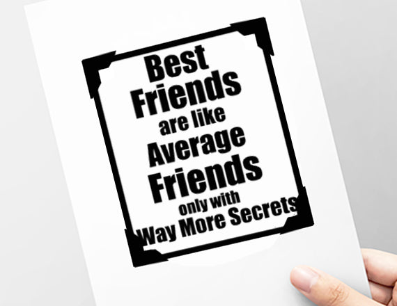 best friends card