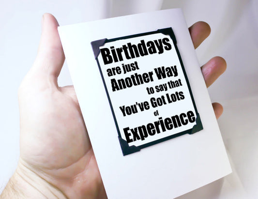 birthday card and magnet keepsake