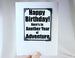 happy birthday magnet quote as greeting card