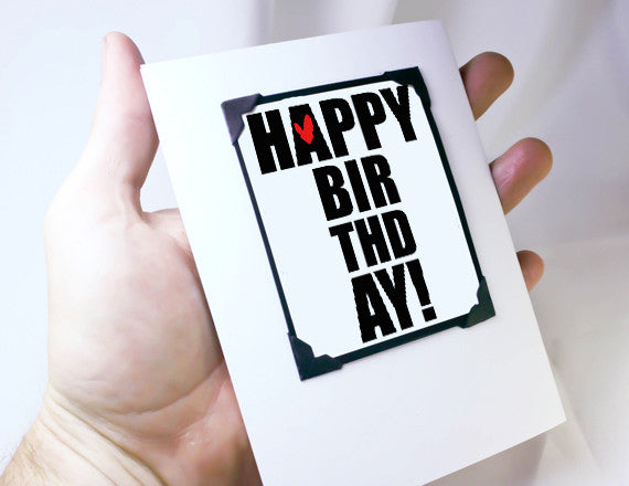 happy birthday card and magnet gift