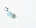 frozen blue snowflake charm