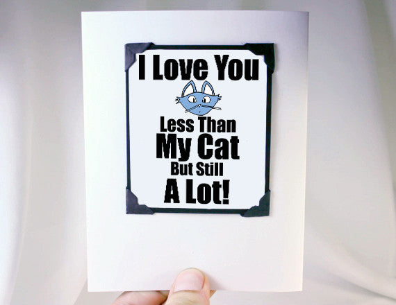 cat card funny cat lover card andmagnet
