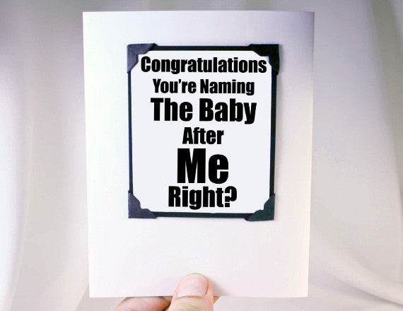 new baby magnet card