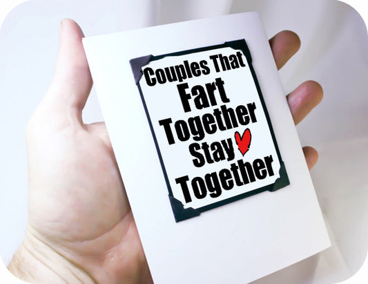 Couples Fart Together Card. MT046