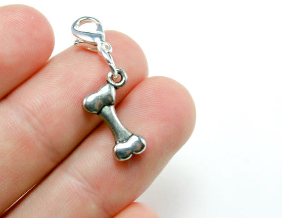 dog bone dog lover charm