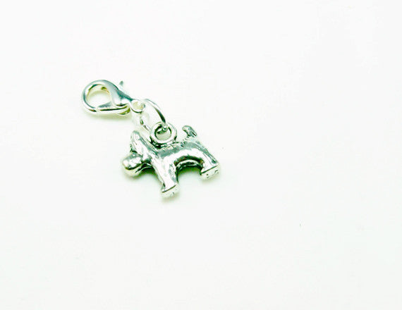 silver dog charm