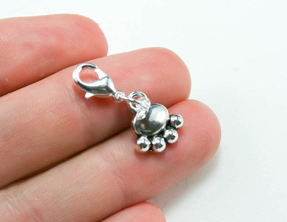 dog paw charm puppy lover gift