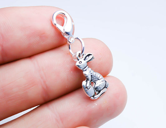 easter bunny charm for bracelet charms