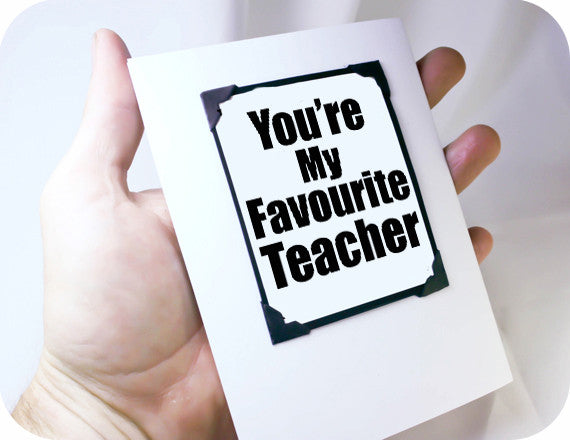 teacher thank you gift magnet card