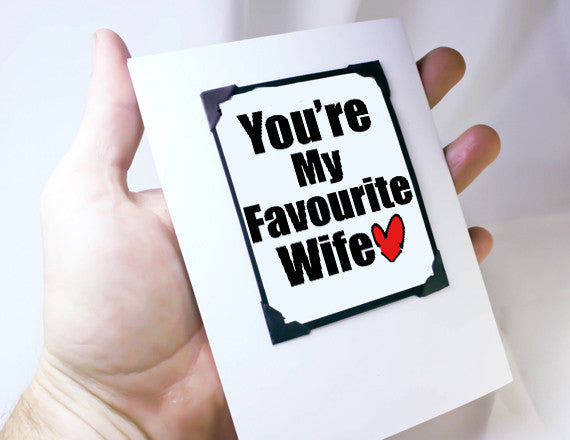 funny card for her anniversary card