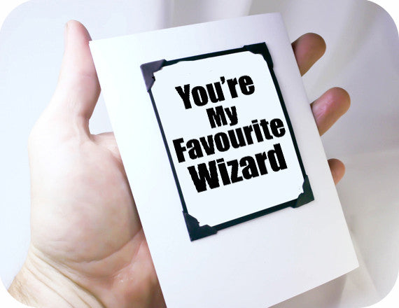 harry potter card wizard gift magnet card