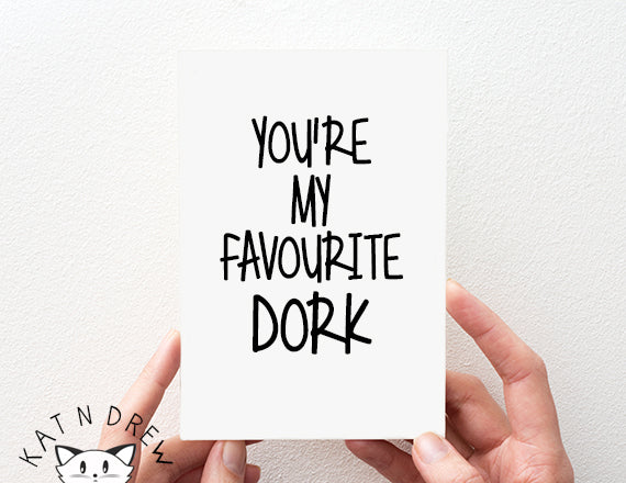 Favourite Dork Card.  PGC138