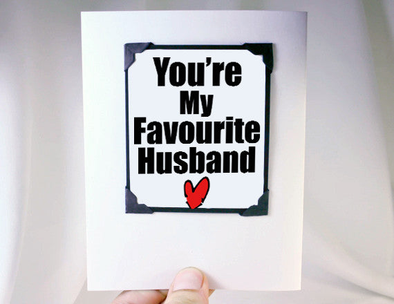 funny anniversary gift for him magnet and card
